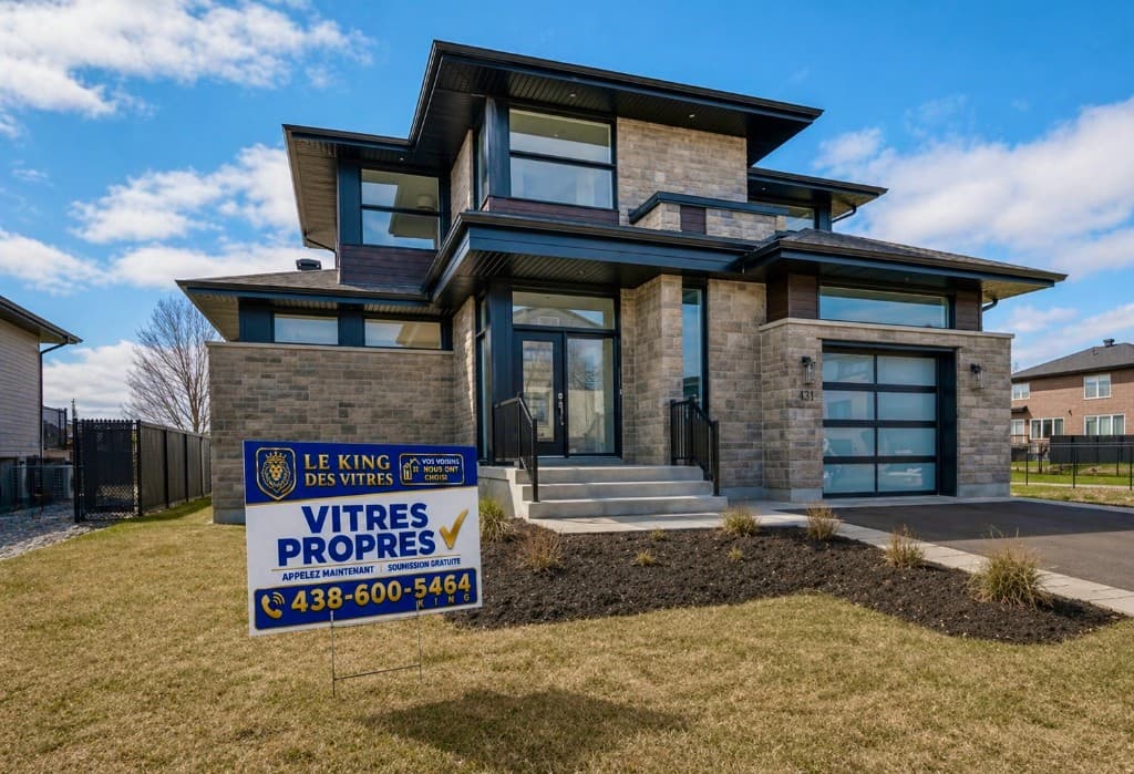 Maison premium entretenue par Le King des Vitres